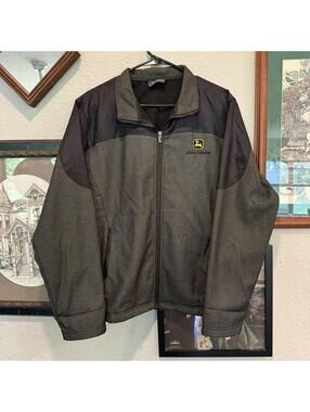Vintage 00s Mens Fossa John‎ Deere Full Zip Designer Farming Jacket Size XL